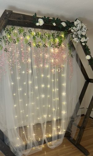 Hexagon Geometric Wedding Arbor Arch